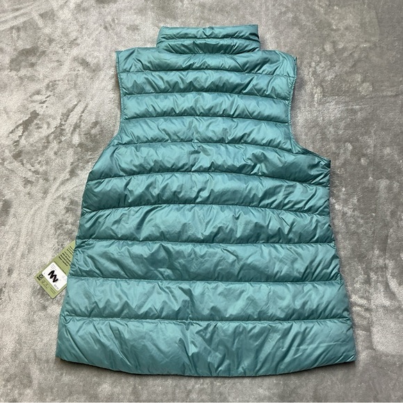 REI 650 Down Quilted puffer Vest Womens Large Tundra teal outdoor hiking trail - Picture 7 of 11